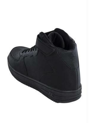 tenis todo preto cano alto