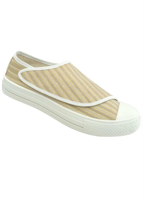 Outlet - Tênis Feminino Bege com Velcro