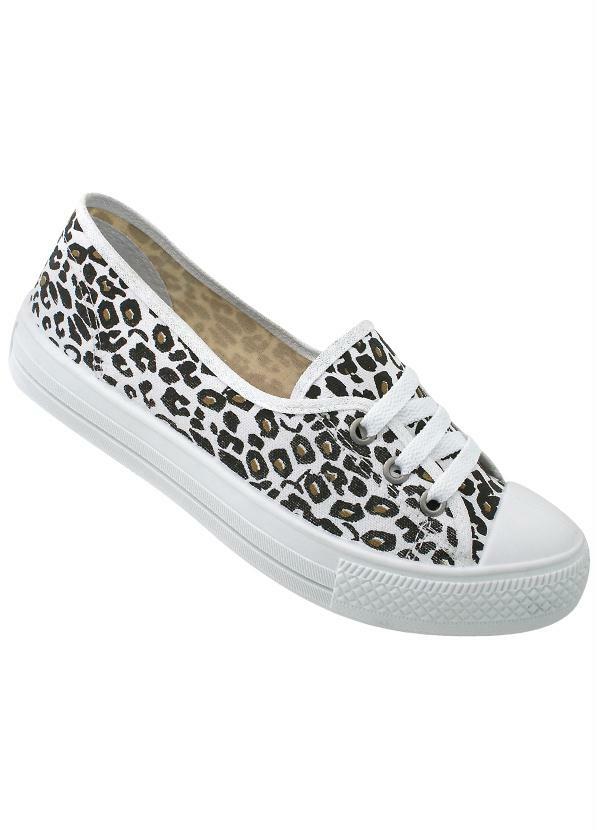 Outlet - Tênis Feminino com Estampa de Onça