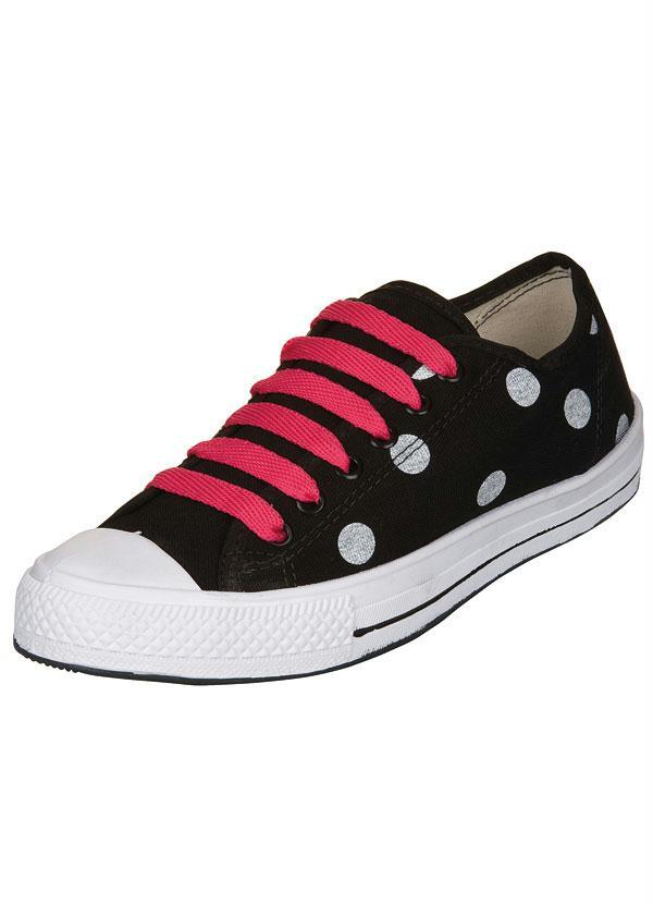 Outlet - Tênis Feminino em Lona Preto