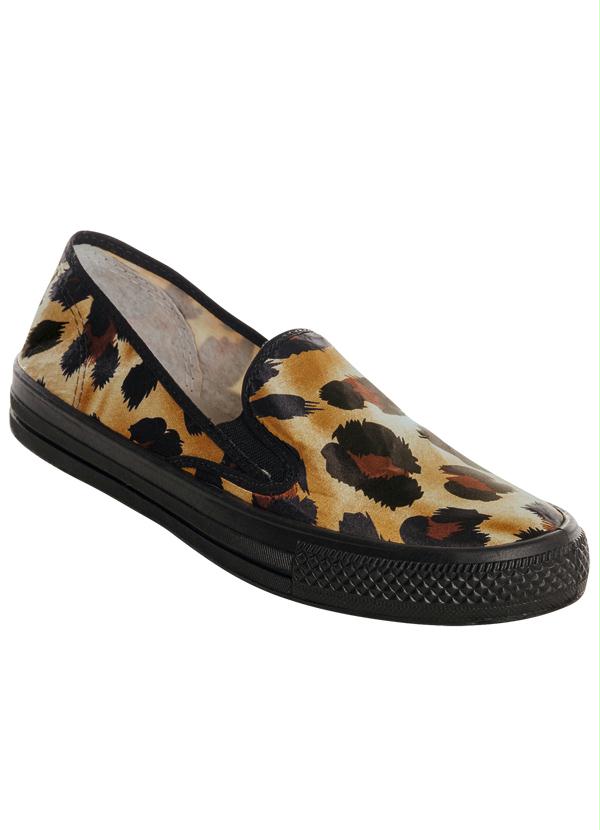 Outlet - Tênis Feminino Estampa Onça