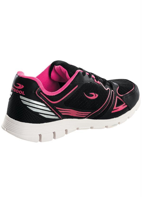 Outlet - Tênis Feminino Preto e Pink 2