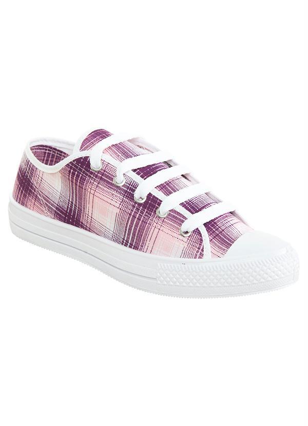 Outlet - Tênis Xadrez Feminino