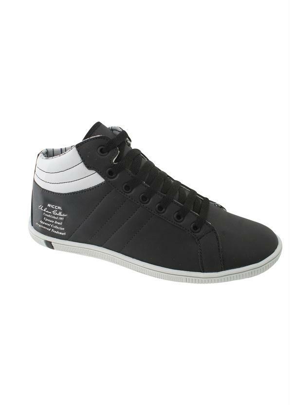 Tênis Masculino Preto Cano Alto - Queima de Estoque