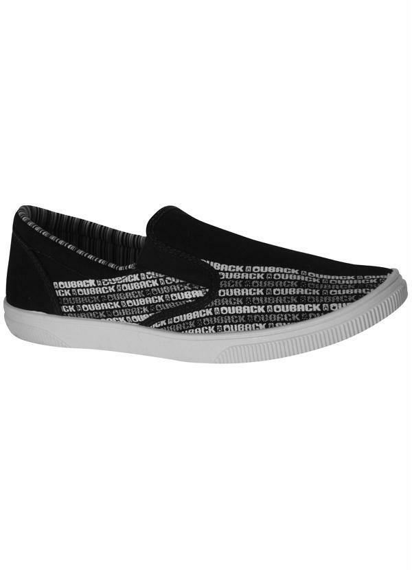 Outlet - Tênis Masculino Preto sem Cadarço