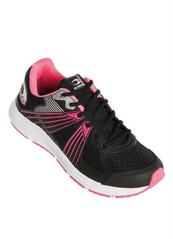 Outlet - Tênis Preto e Rosa