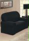 Lar e Lazer - Capa para Sofá 2 Lugares Preta 1 Peça - variação: Preta