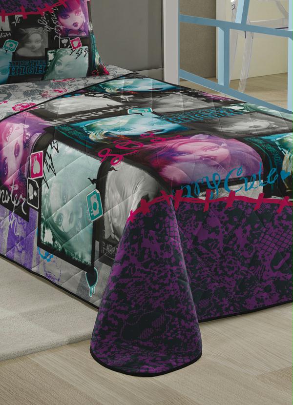 Lepper - Colcha Dupla Face Monster Solteiro 1 Peça 2