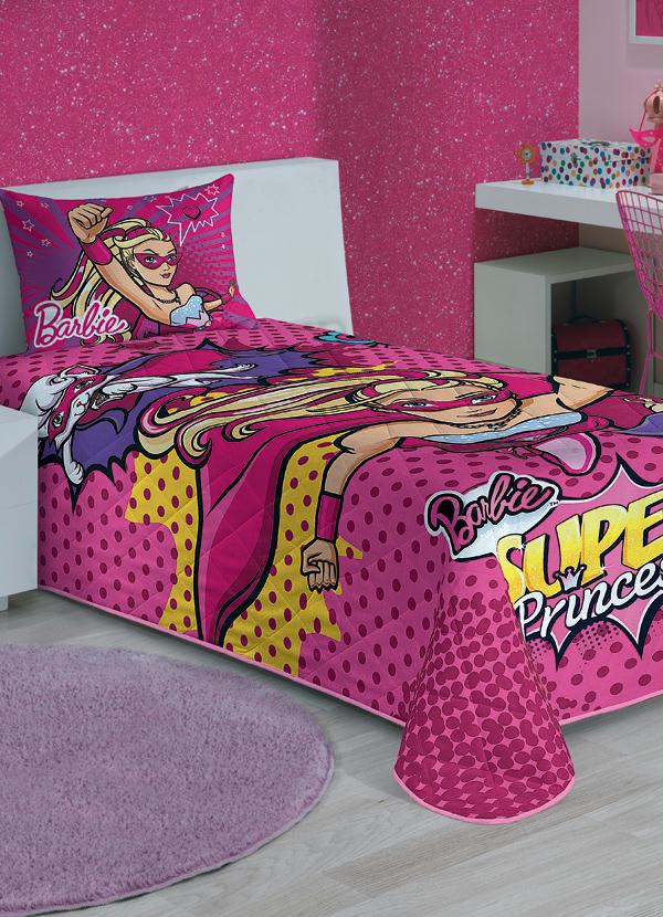 Lepper - Colcha Matelassê Barbie Solteiro 1 Peça 1