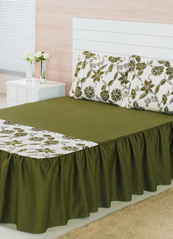 Lar e Lazer - Jogo Colcha Casal Viena Verde