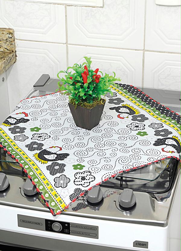 Lar e Lazer - Toalha de Fogão Galinha