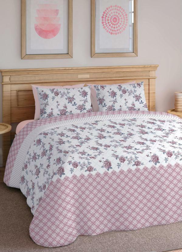 Teka - Edredom 120 Fios Floral Casal 1 Peça