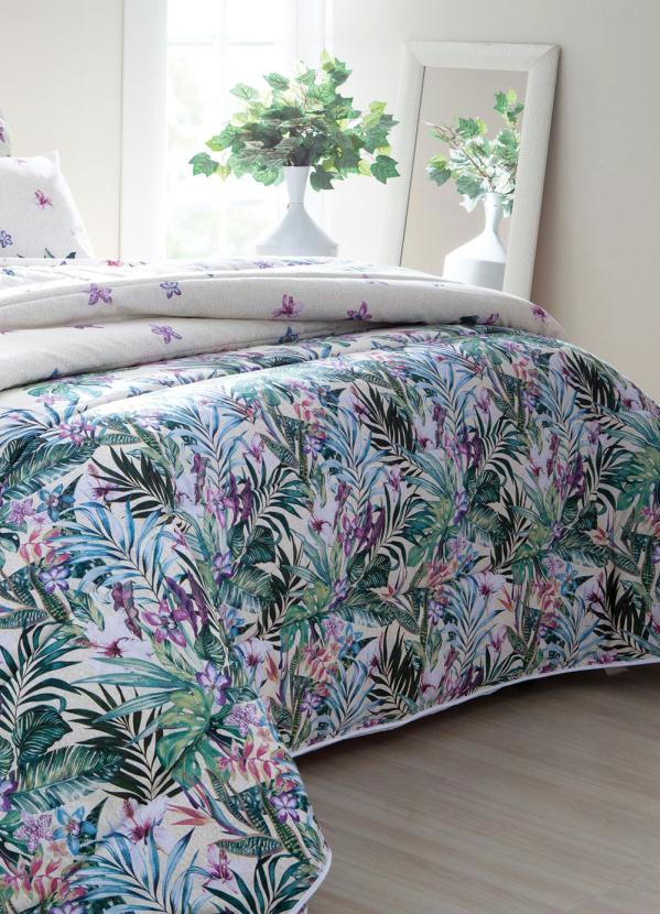 Lar e Lazer - Jogo de Cama 180 Fios Floral Queen 4 Peças 2
