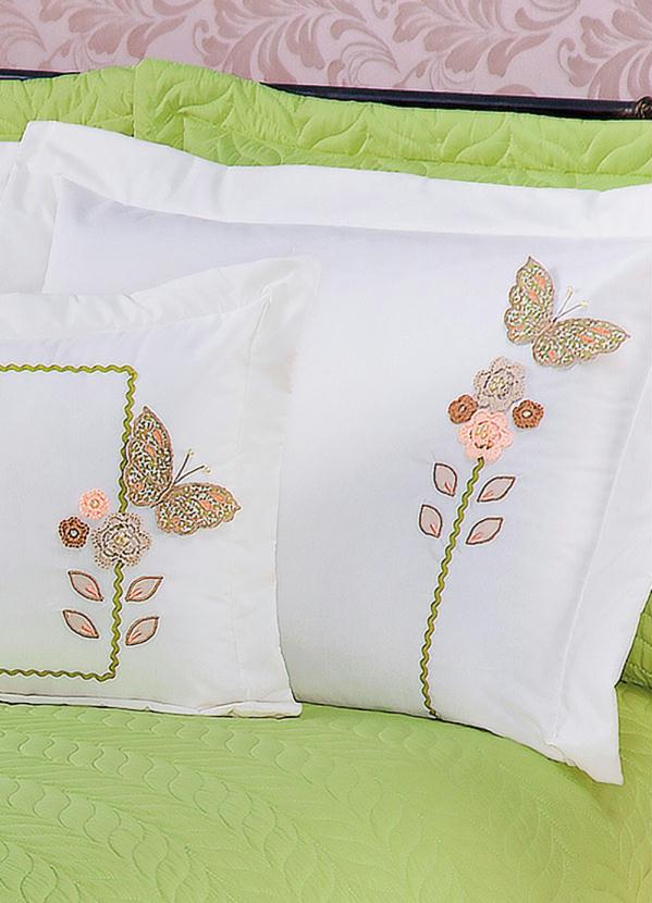 Lar e Lazer - Jogo de Cobre Leito Verde Queen 5 Peças 2