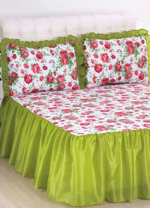 Lar e Lazer - Jogo de Colcha Verde Casal 3 Peças - LAR E LAZER