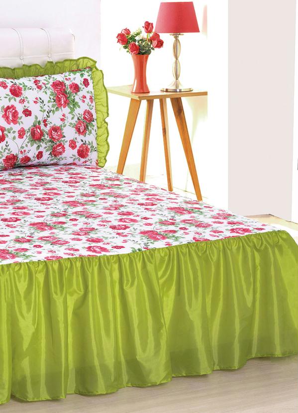 Lar e Lazer - Jogo de Colcha Verde Casal 3 Peças 2