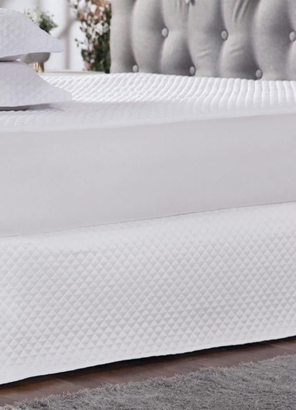 Lar e Lazer - Protetor de Colchão Impermeável Branco Casal 2