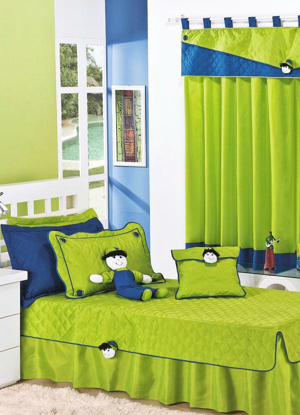 Lar e Lazer - Jogo de Cama Infantil 4 Peças Verde