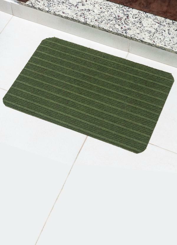 Lar e Lazer - Capacho Antiderrapante Verde Musgo