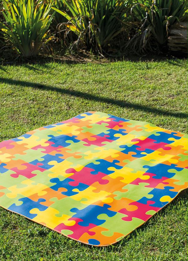 Lar e Lazer - Tapete Antiderrapante Quebra-Cabeça Infantil