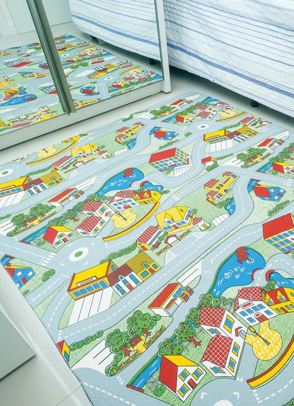Lar e Lazer - Tapete Infantil Antiderrapante Estampa Cidade