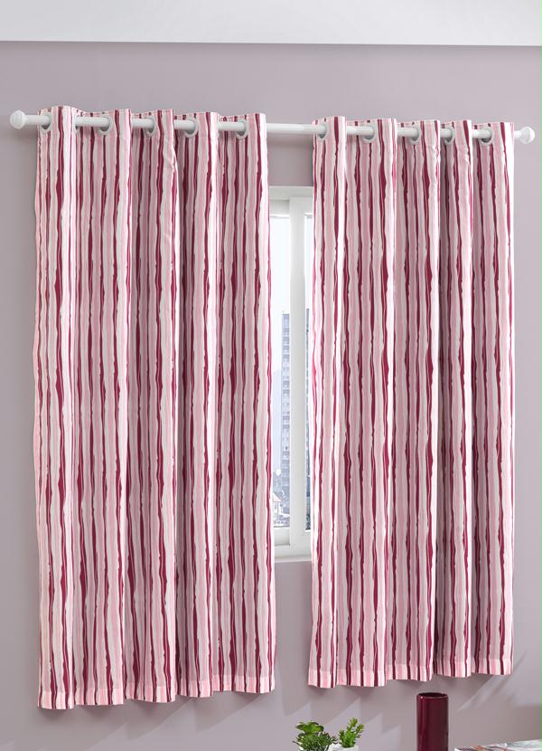 Bella Janela - Cortina Blackout Bella Janela Listras Rosas