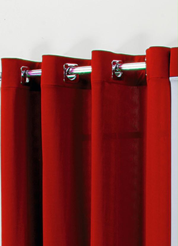 Lar e Lazer - Cortina Duplex Vermelha 200x170 cm 2