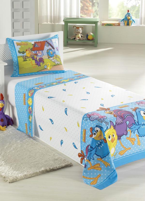 Döhler - Jogo de Cama Solteiro Galinha Pintadinha Döhler