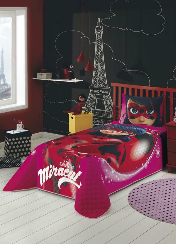 Lepper - Colcha Matelassê Ladybug Solteiro 1 Peça