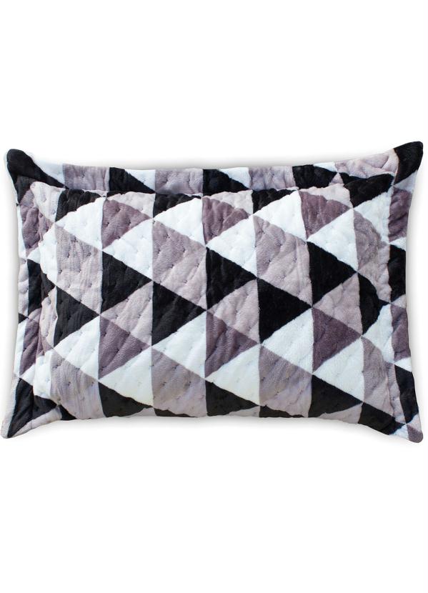 Lar e Lazer - Porta Travesseiro Plush Trid 1 Peça