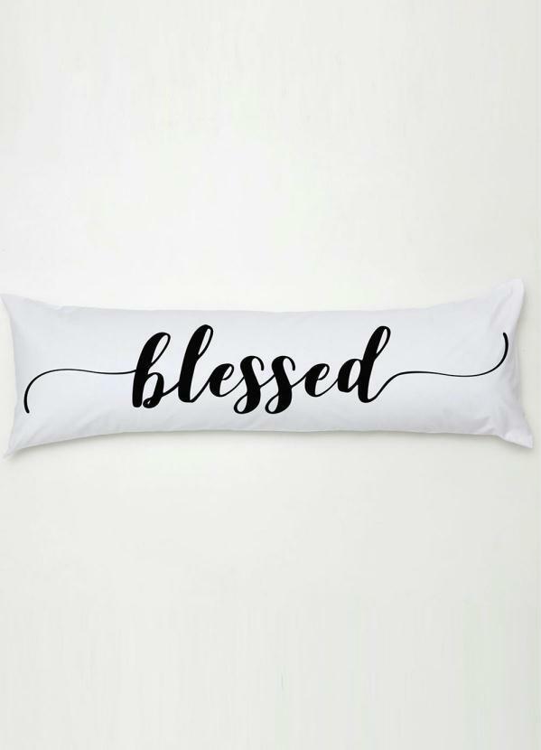 Lar e Lazer - Travesseiro Body Pillow Blessed 2 Peças