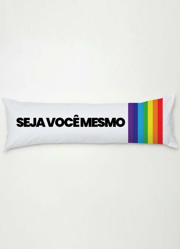 Lar e Lazer - Travesseiro Body Pillow Seja Você Mesmo 2 Peças