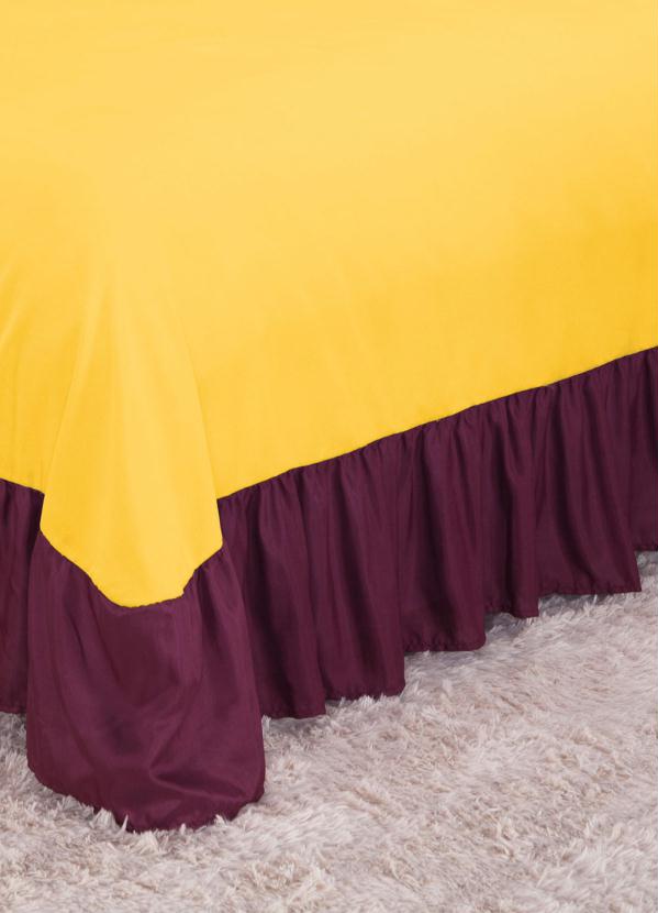 Lar e Lazer - Jogo de Cobre Leito Amarelo Casal 3 Peças 4