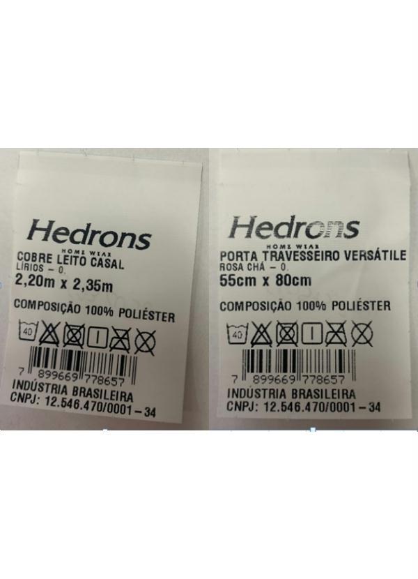 Hedrons - Jogo de Cobre Leito Floral Rosa Casal 3 Peças 2