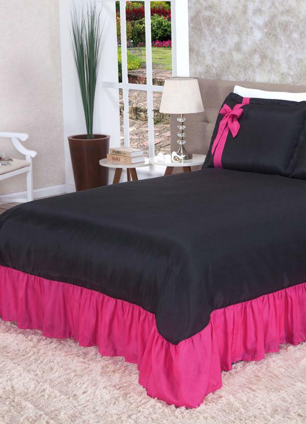 Lar e Lazer - Jogo de Cobre Leito Pink Casal 3 Peças 2