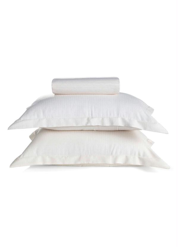 Hedrons - Cobre Leito Piquet Branco Queen 1 Peça 1