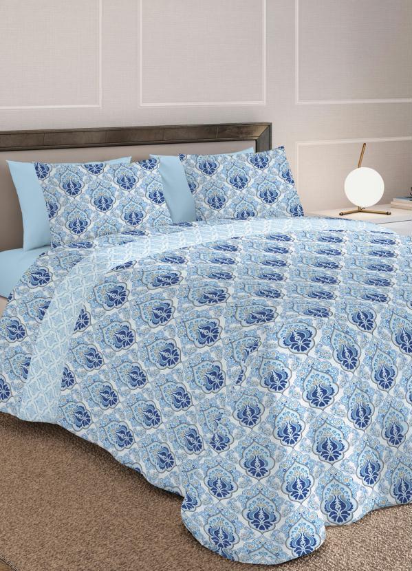 Teka - Jogo de Cobre Leito 150 Fios Azul Queen