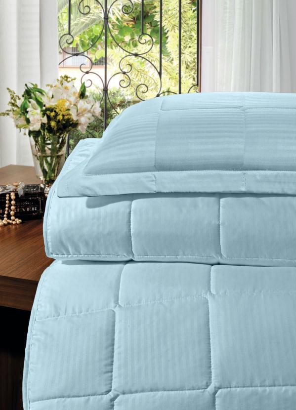 Hedrons - Jogo de Cobre Leito Azul Queen 3 Peças 2