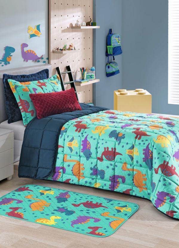 Hedrons - Jogo de Cobre Leito Dino Solteiro 2 Peças 1