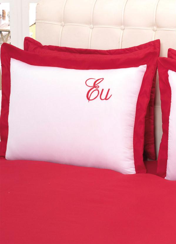 Lar e Lazer - Jogo de Colcha Vermelha Casal 3 Peças 4