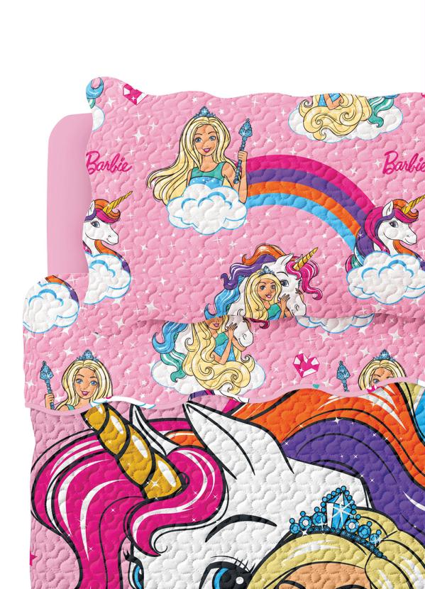 Jogo De Cama Solteiro Estampado Barbie Lepper 2 Pçs - Barbie