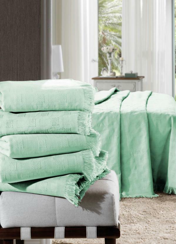 Teka - Colcha Verde Queen 1 Peça 1