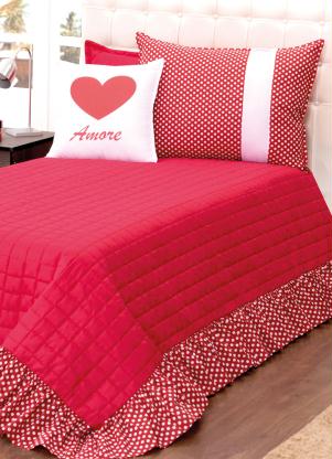 Lar e Lazer - Colcha Rosa Solteiro 1 Peça - LAR E LAZER