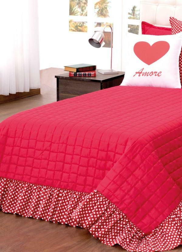 Lar e Lazer - Colcha Rosa Solteiro 1 Peça 2