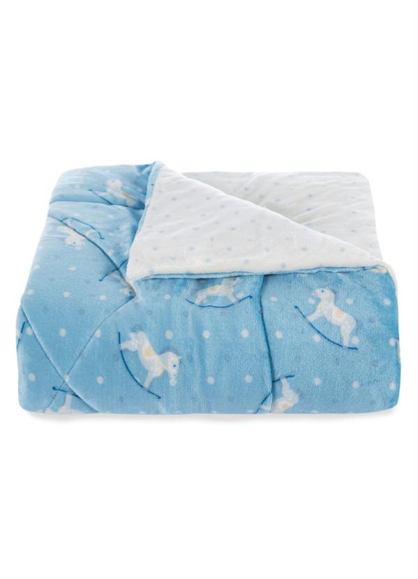 Hedrons - Edredom Plush Azul Berço 1 Peça 2