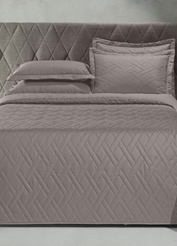 Hedrons - Porta Travesseiro Taupe 1 Peça 1