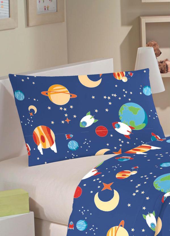 Lar e Lazer - Fronha Infantil Espaço 1 Peça