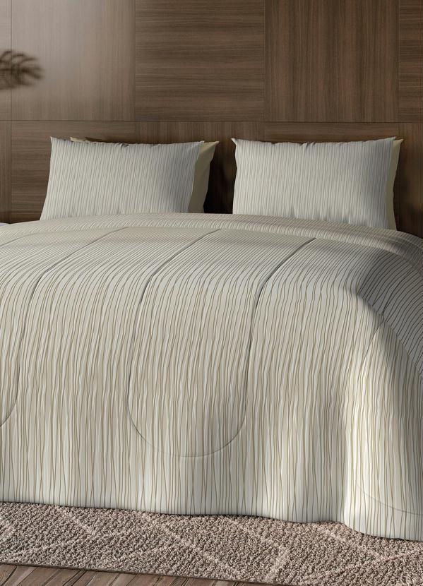 Teka - Jogo de Cama 150 Fios Bege Casal 4 Peças 2