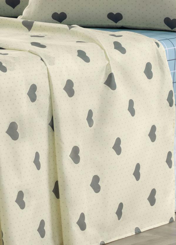 Mundo Lar - Jogo de Cama 150 Fios Bege Casal 4 Peças 4