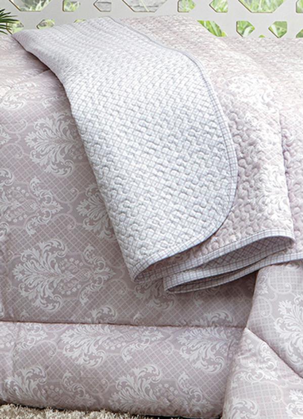 Kacyumara - Jogo de Cama 300 Fios Rosê Queen 4 Peças 2